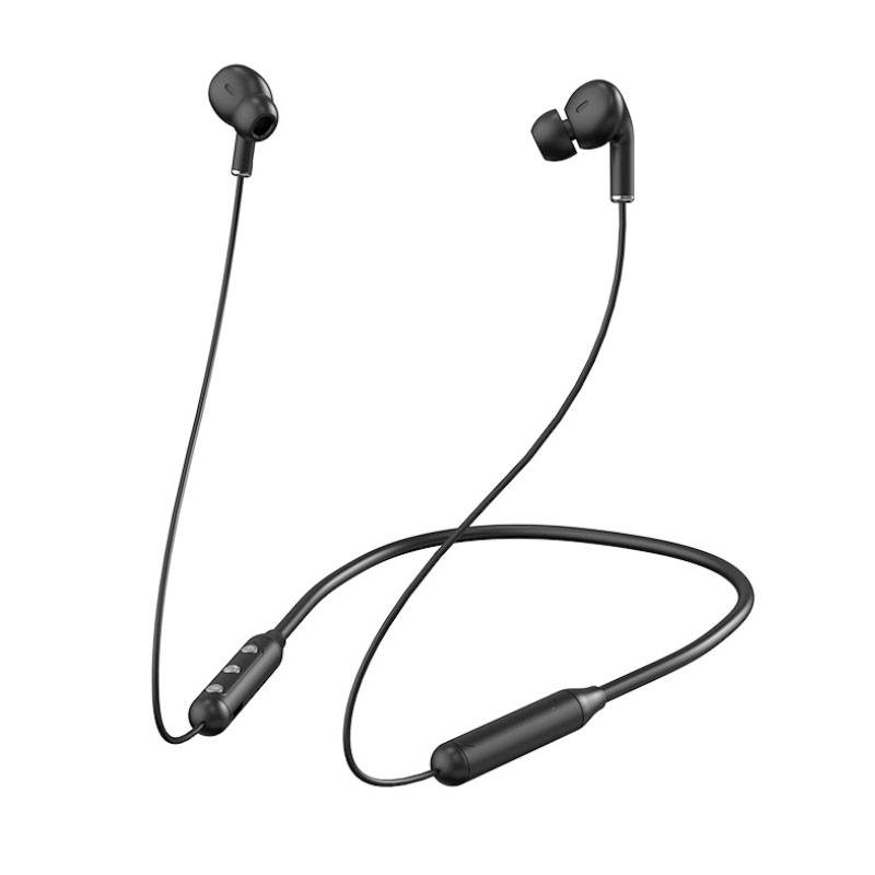 Hanging Neck Bluetooth Sports Headphone Waterproof with Noise Cancelling Bulit-in Mic in-Ear Earbuds for Video/Conference Call/Workout/Running/Gym