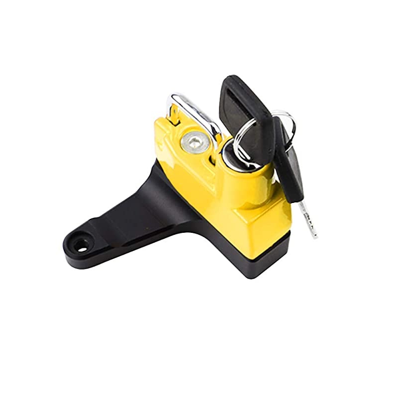 Motorcycle Anti-Theft Helmet Lock for Ducati Monster 696/796 all years Montser 1100 2009-2010 (Non EVO model) -Yellow