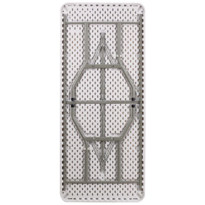 Flash Furniture 6-Foot Granite White Plastic Folding Table