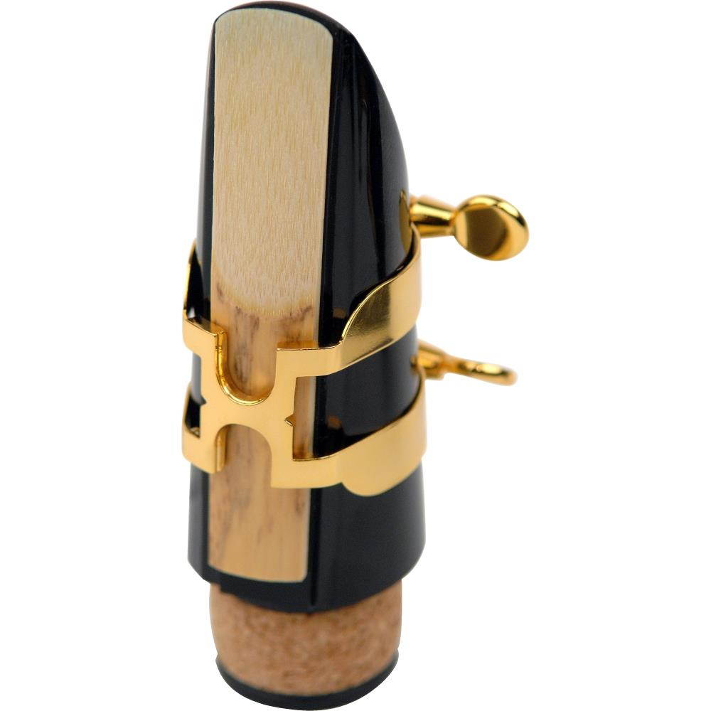 Rico "H" Ligature and Cap Set (Clarinet (Gold Finish))