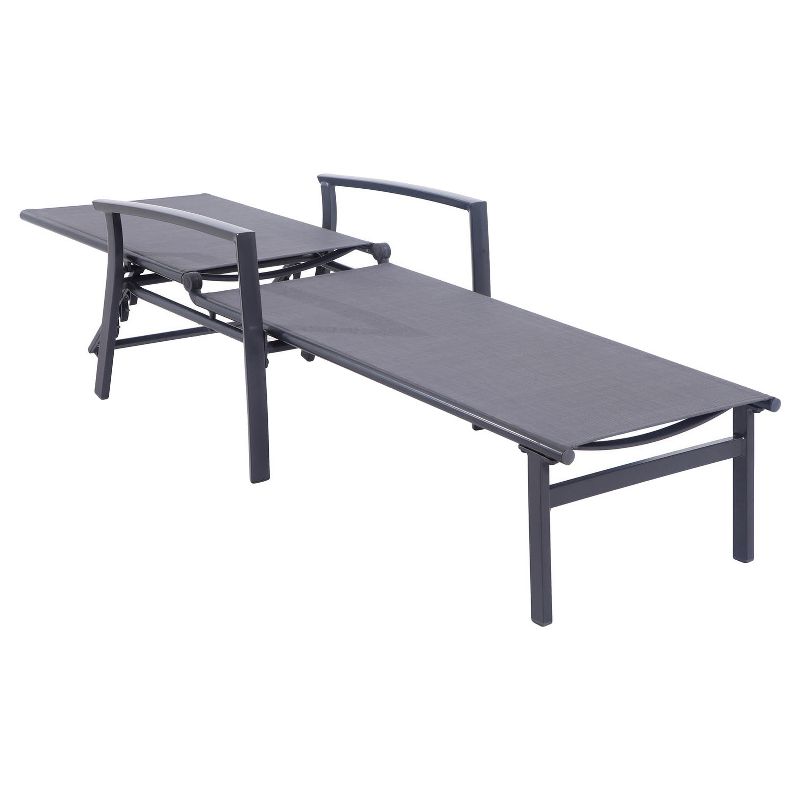 Nova Chaise Lounge - Gray - Hanover