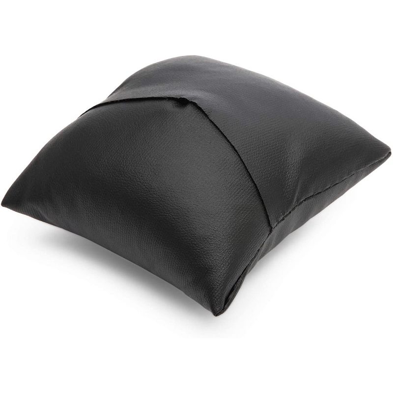 12-Pack Black Faux Leather Jewelry Display Pillows Cushion Holder 3" for Watch Bracelet Bangle Showcase