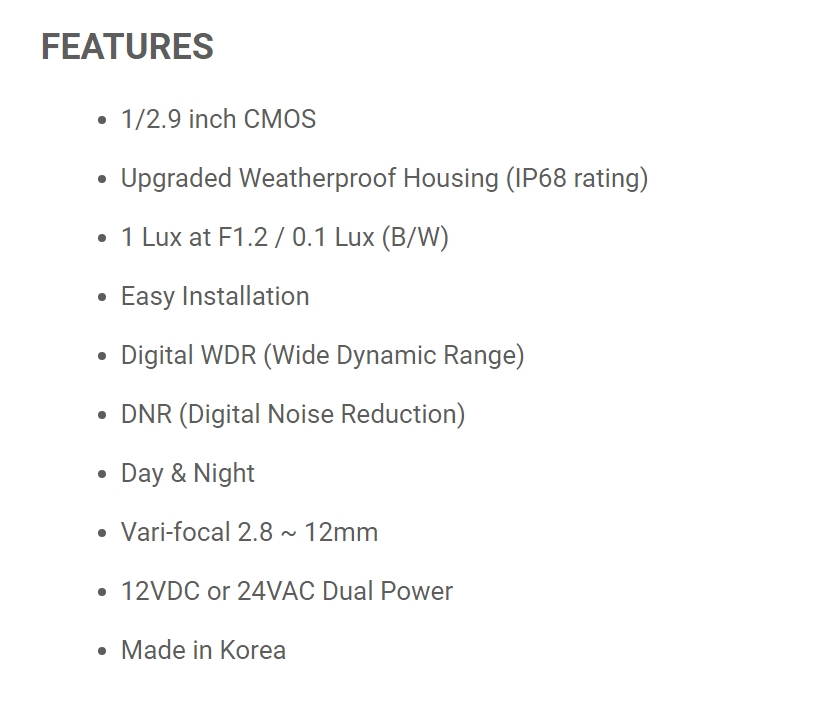 Eyemax Storm Series TVL-P404V 4MP HD-TVI Vandal DOME Camera 2.8-12mm Dual Power