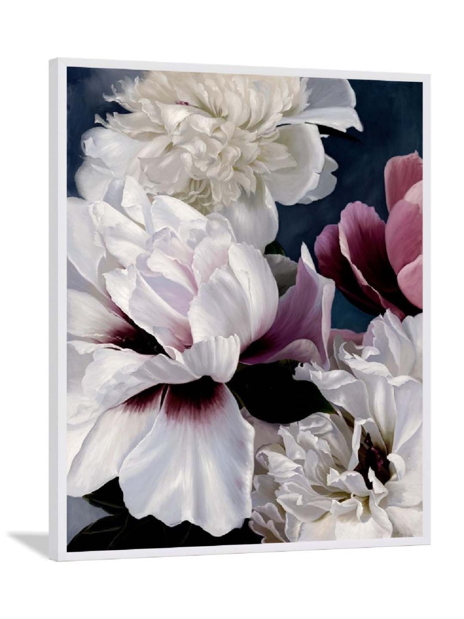 ARTE'VENUE Fleur Pink & Black Canvas Wall Arts - Set of 2 (11 X 14 inch Each)