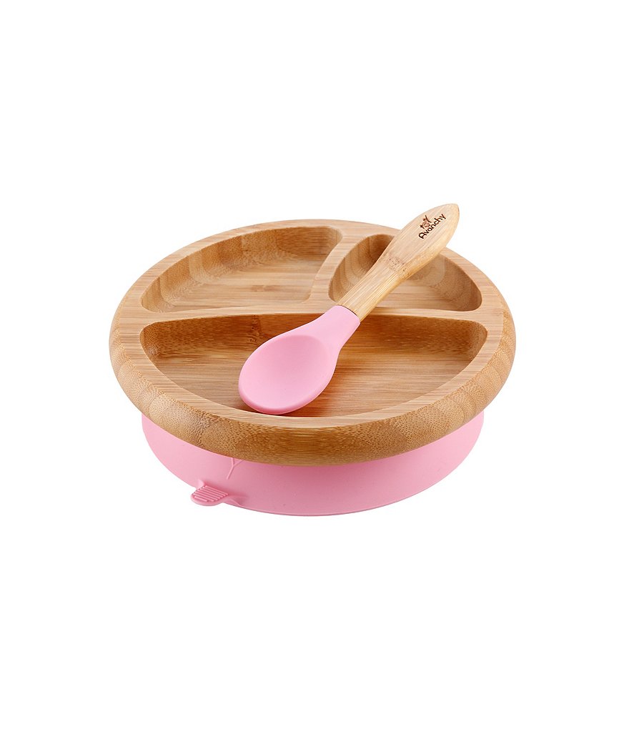 Avanchy Bamboo Suction Baby Feeding Plate & Spoon