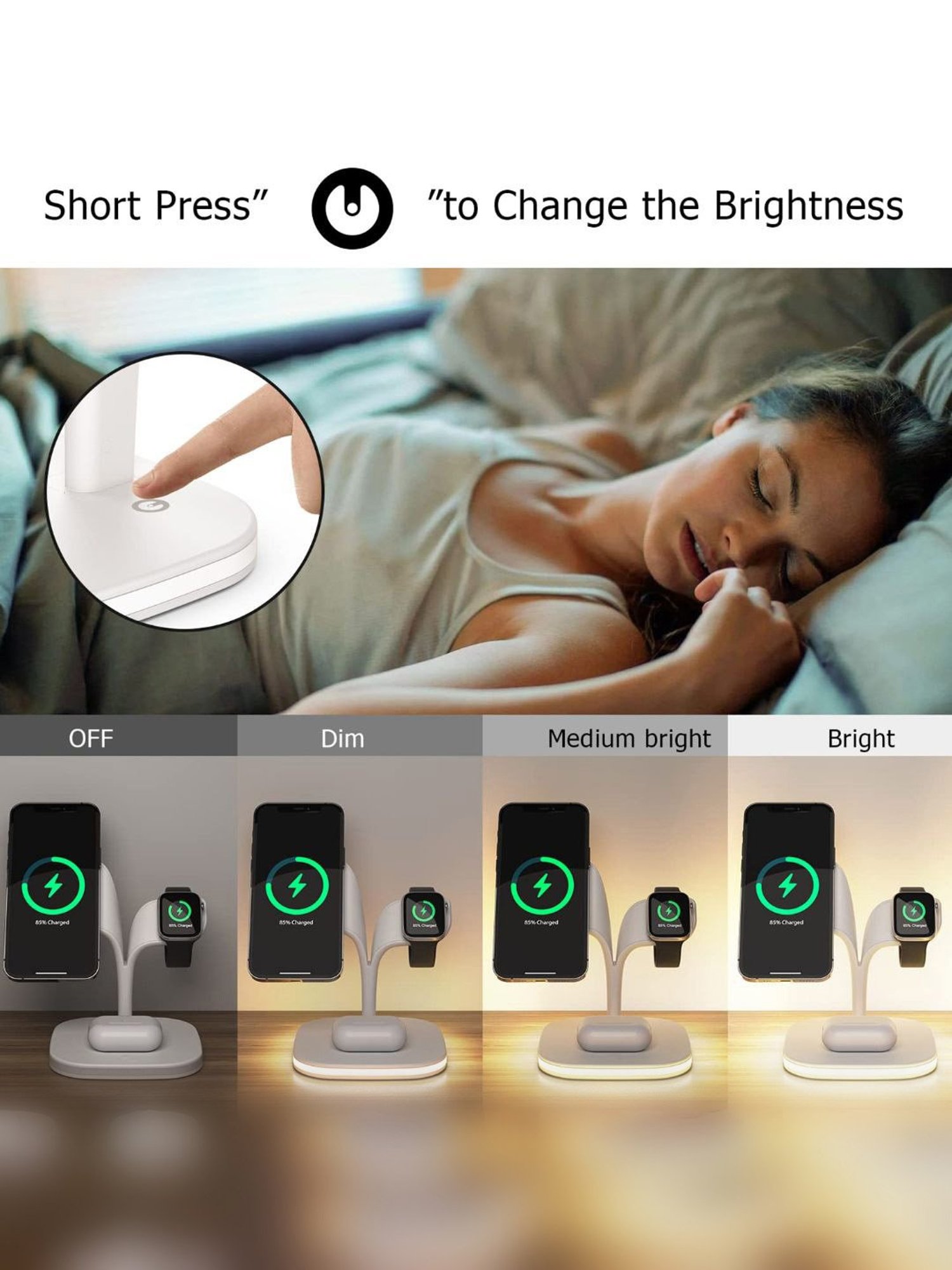 UNIGEN MAGTEC 500 23W 5 in 1 Mag-Safe Charging Station with QC 18W Adapter (White)