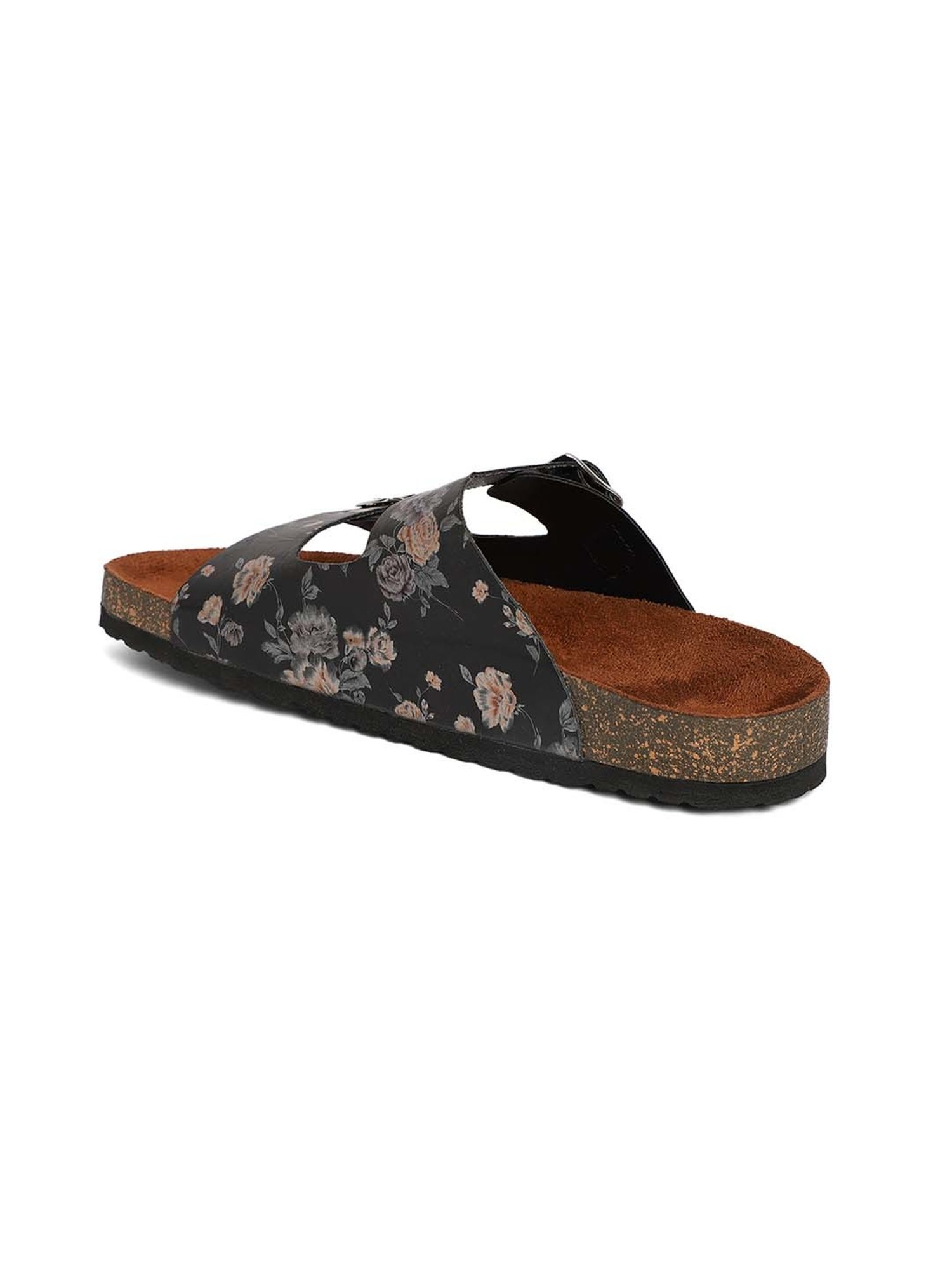 Mozafia Women's Black Casual Sandals