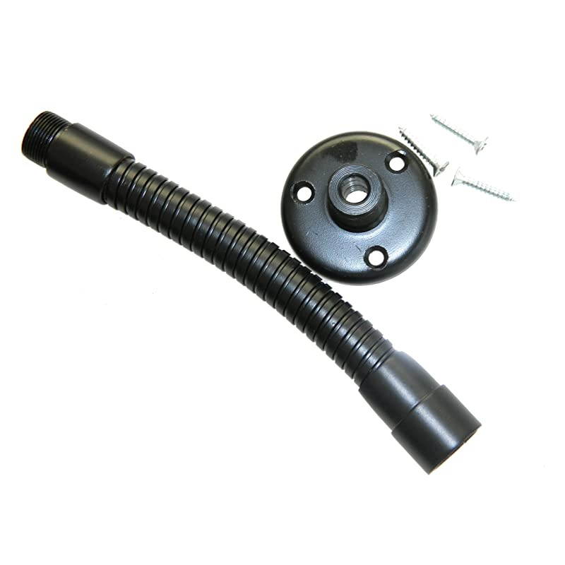 Table Mount base with 6 Gooseneck Black