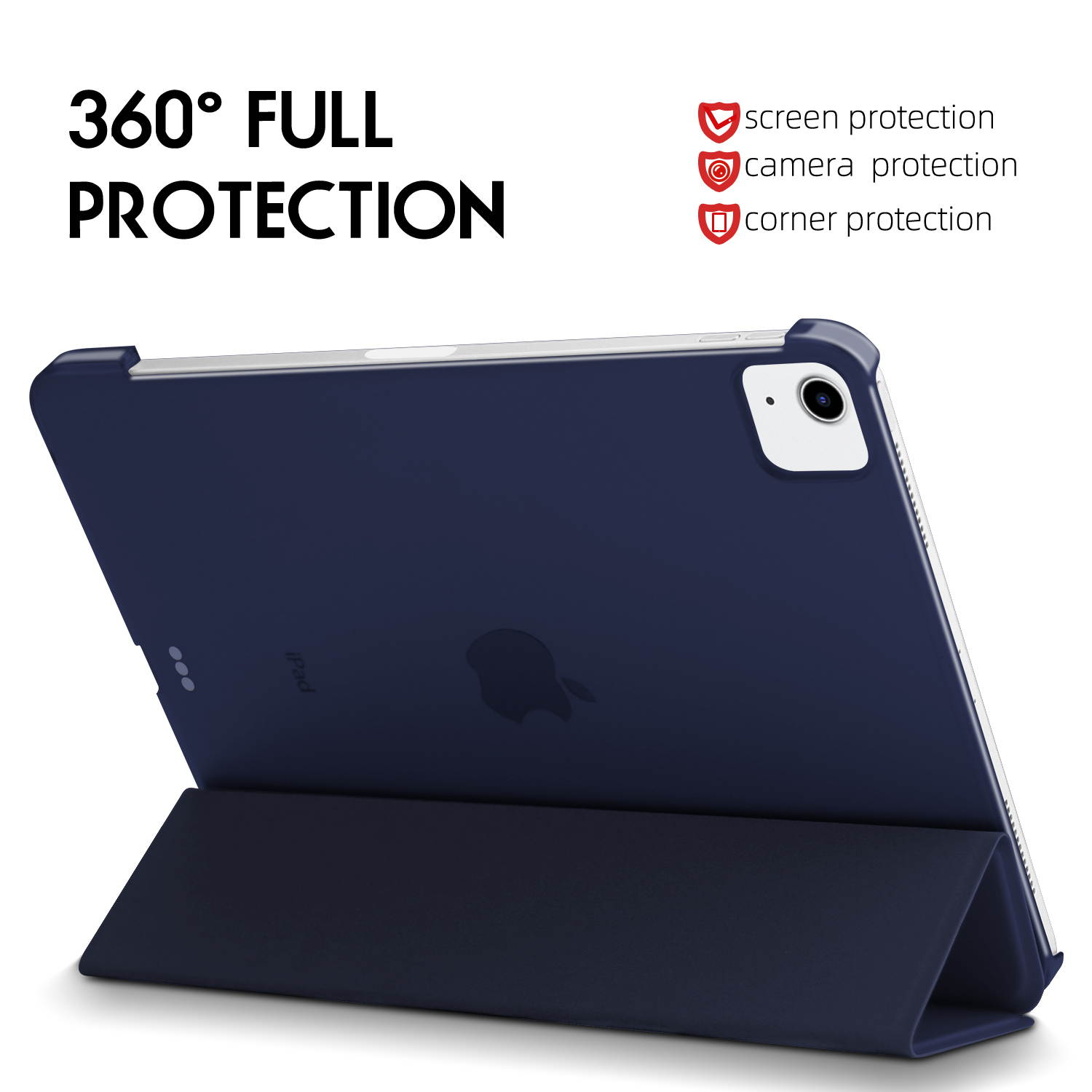 DONWELL For Apple iPad &nbsp;Air&nbsp;4th 10.9&nbsp;inch&nbsp;2020, iPad&nbsp;Pro&nbsp;11&nbsp;inch&nbsp;2018, iPad&nbsp;Pro&nbsp;11&nbsp;inch&nbsp;2020 Leather&nbsp;Case&nbsp;Shockproof Stand&nbsp;Tablet&nbsp;Cover Blue