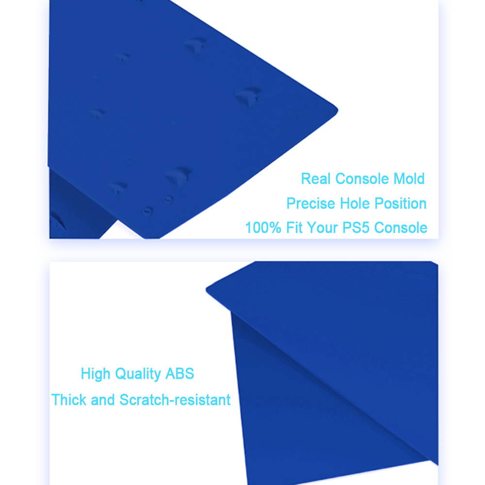 Replacement Cover Shell for PS5 Console, ABS Anti-Scratch Dustproof Protective PS5 Skin Faceplate Skin for Sony Playstation 5 Game Console Digital Edition