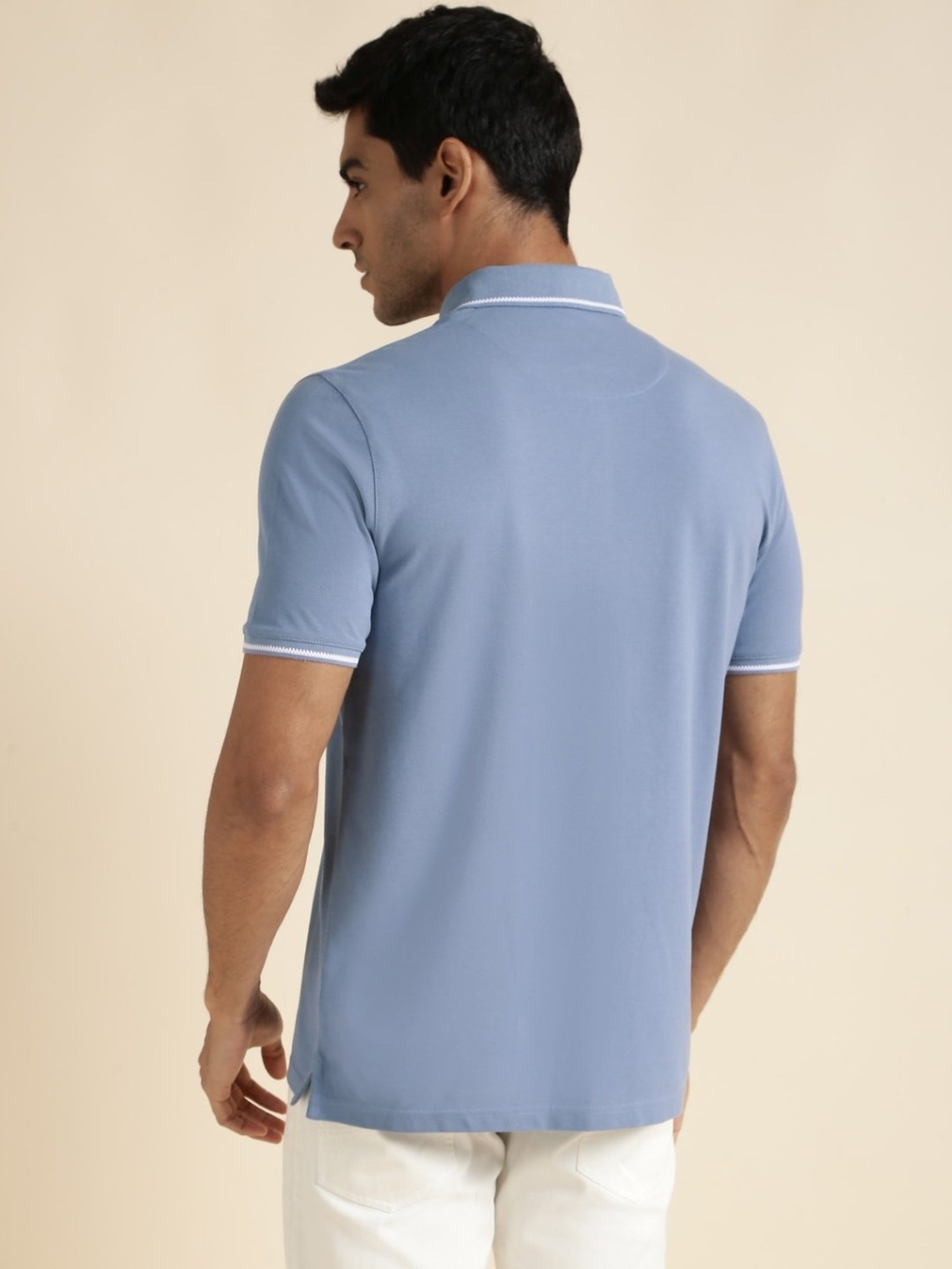 Andamen Blue Regular Fit Polo T-Shirt