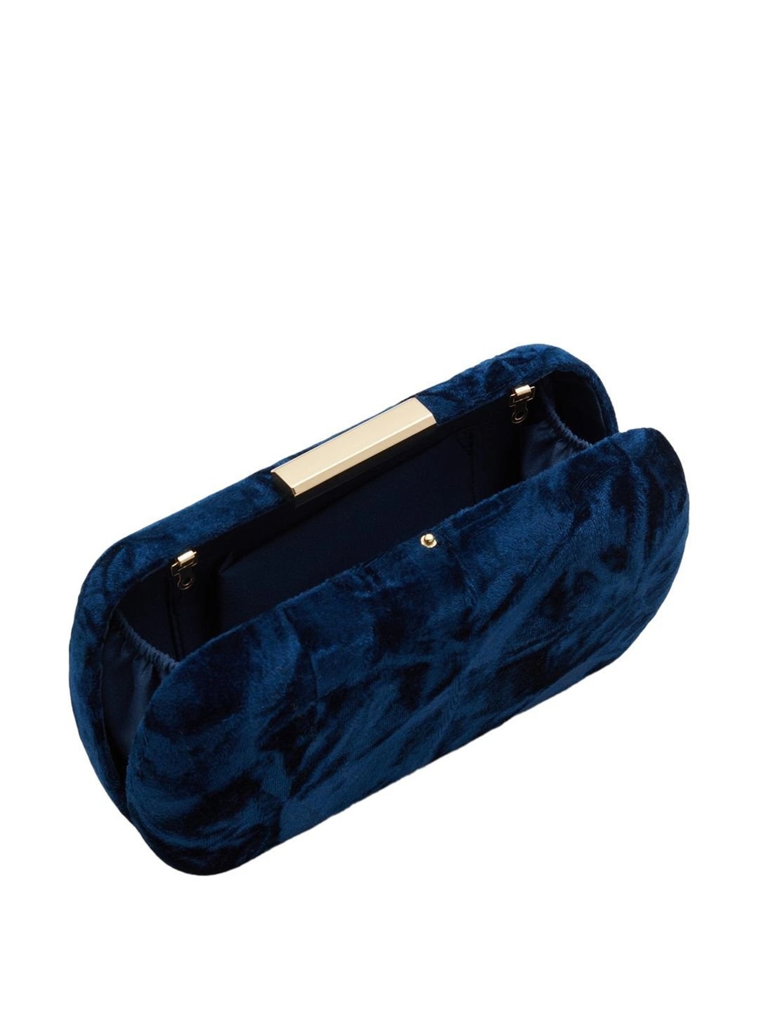 Call It SpringNavy Fabric Box Clutch