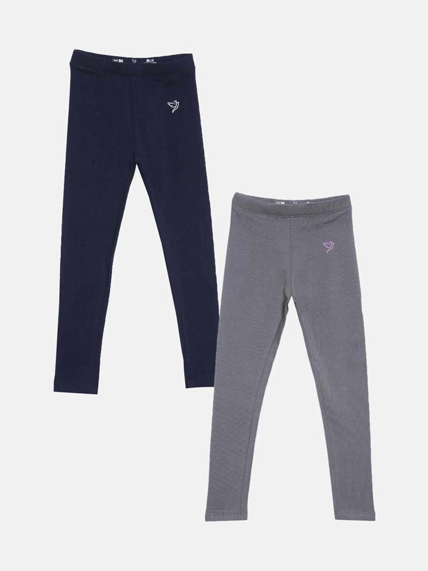 Pantaloons Junior Pink Cotton Embellished Leggings