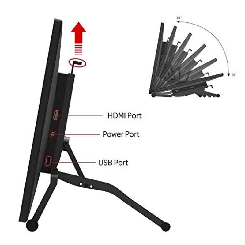 GAOMON PD2200 Pen Display  and  20 Pen Nibs -21.5'' 8192 Tilt-Support Full-Laminated Graphics Drawing Monitor Tablet for Digital Drawing/ Animation/ Online Teaching and Meeting