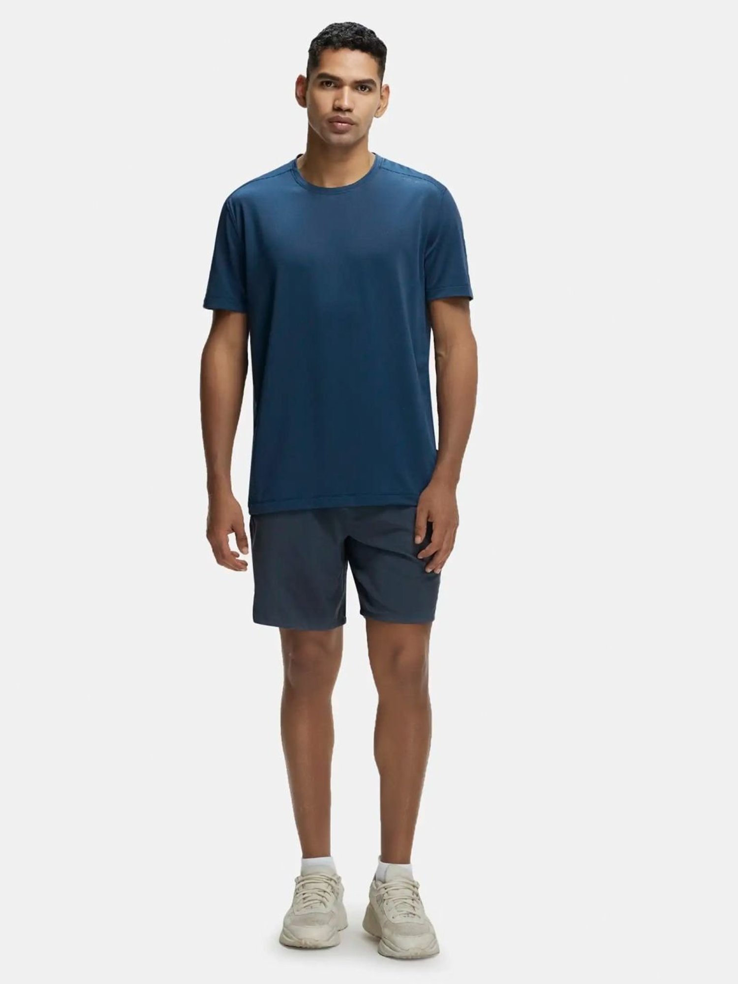 Jockey MV37 Men's Recycled Microfiber Elastane Stretch Round Neck T-Shirt with Stay FreshTreatment