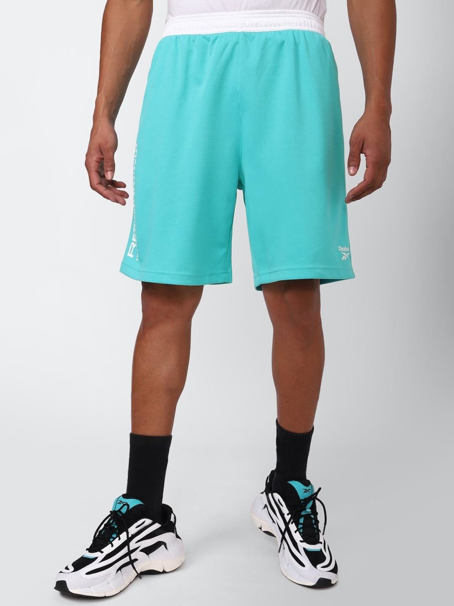 Reebok Blue Regular Fit Sports Shorts