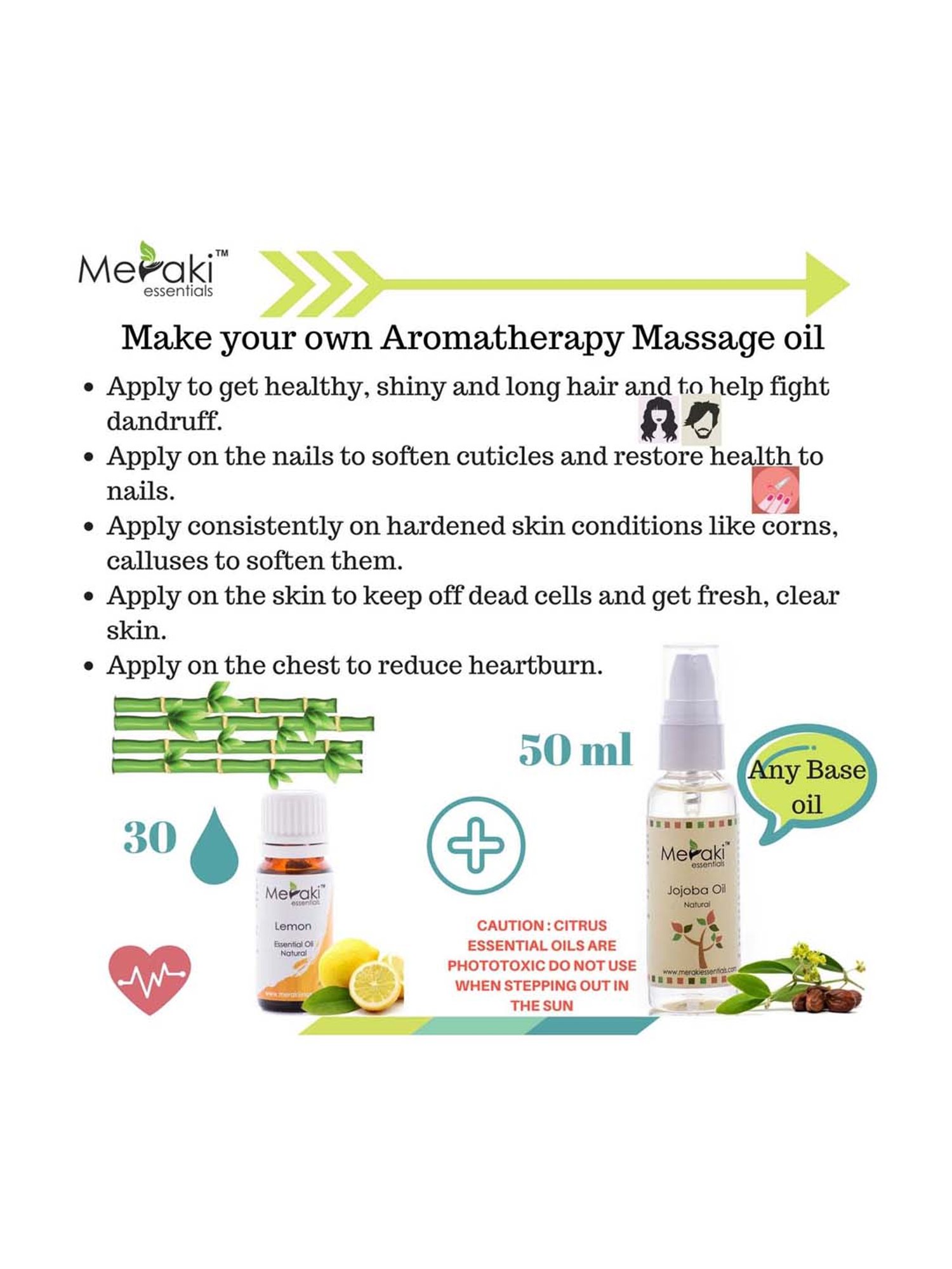 Meraki Essentials Lemon Essential Oil - 10 ml