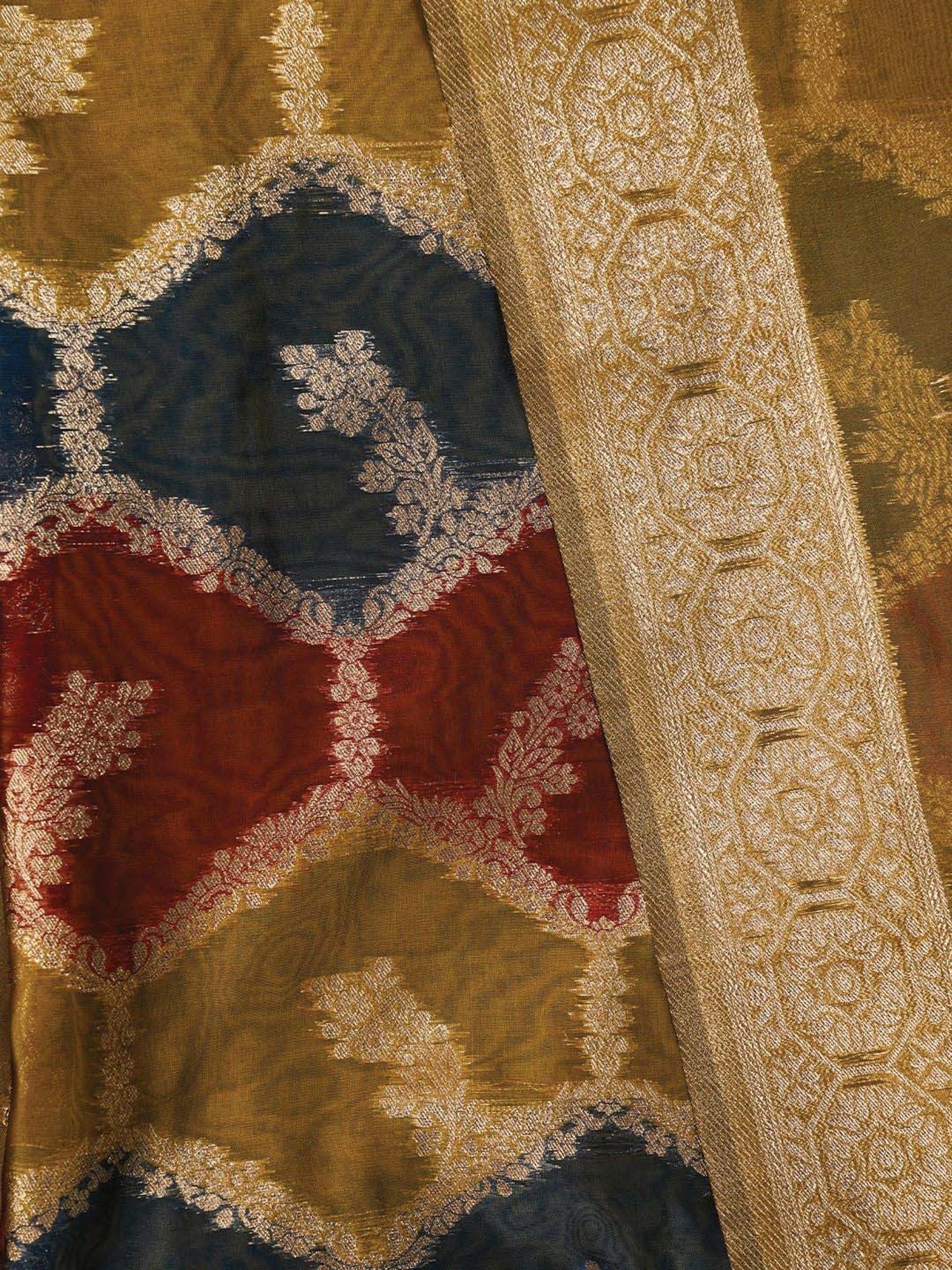 Jaipur Kurti Multicolored Woven Pattern Unstitched Dress Material