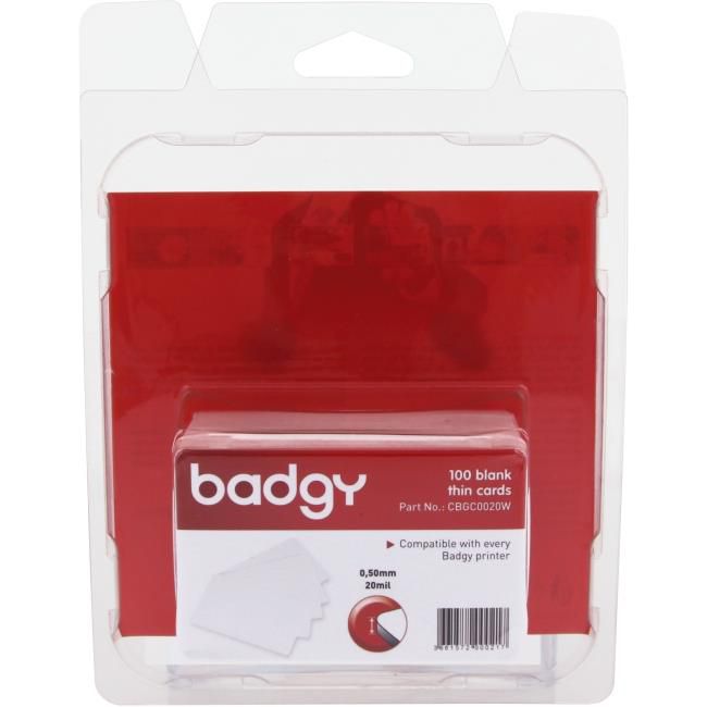 BADGY CBGC0020W Blank ID Cards,20 mil