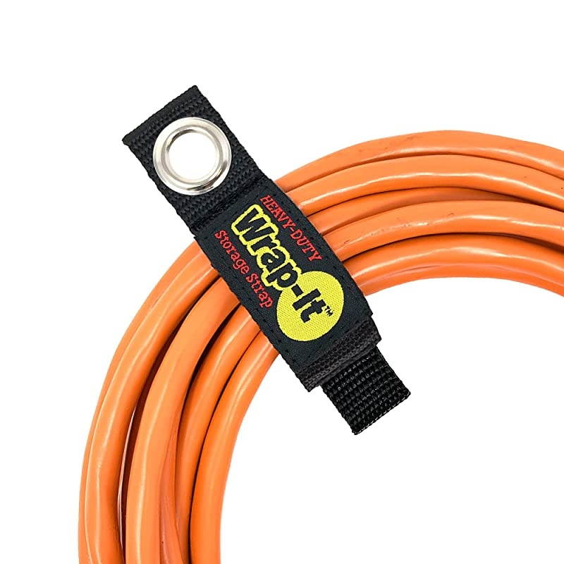 HeavyDuty Straps 7inch 6 Pack Hook and Loop Extension Cord Organizer Hanger Cord Wrap Keeper Cable Straps for Cords Hoses Rope RV Boat and Garage Storage and Organization