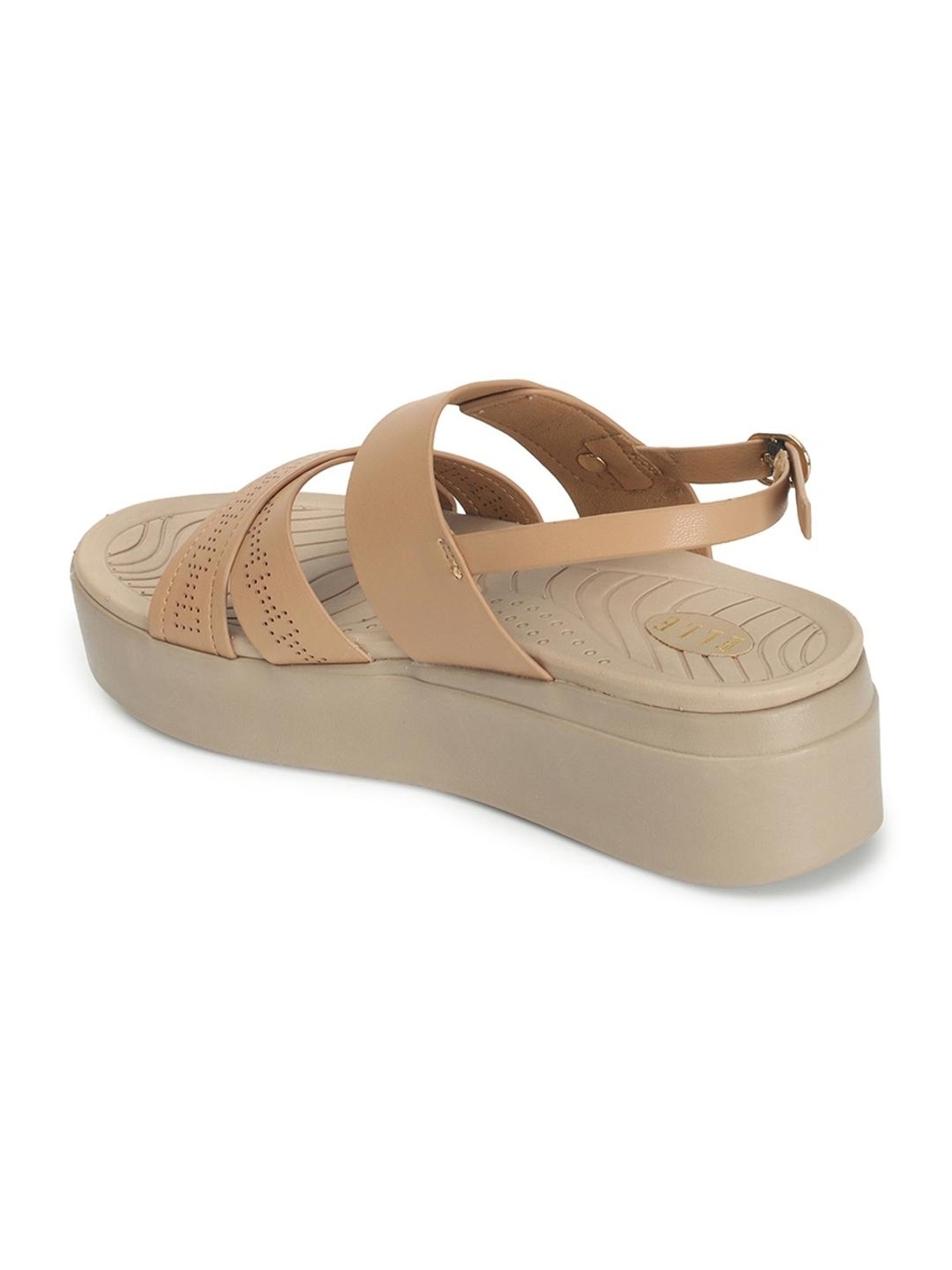 Elle Women's Beige Back Strap Sandals