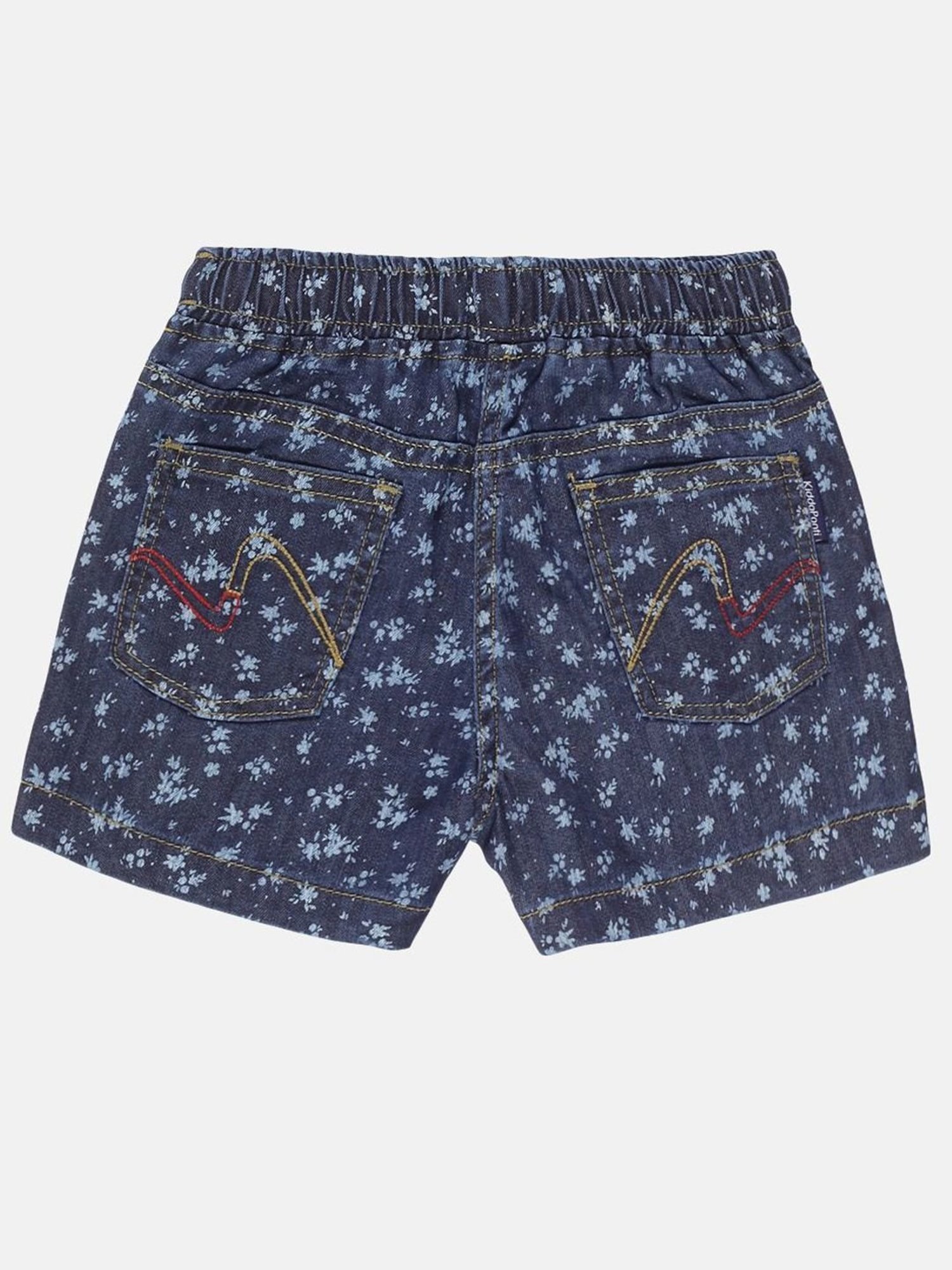 Kiddopanti Kids Blue Floral Print Shorts