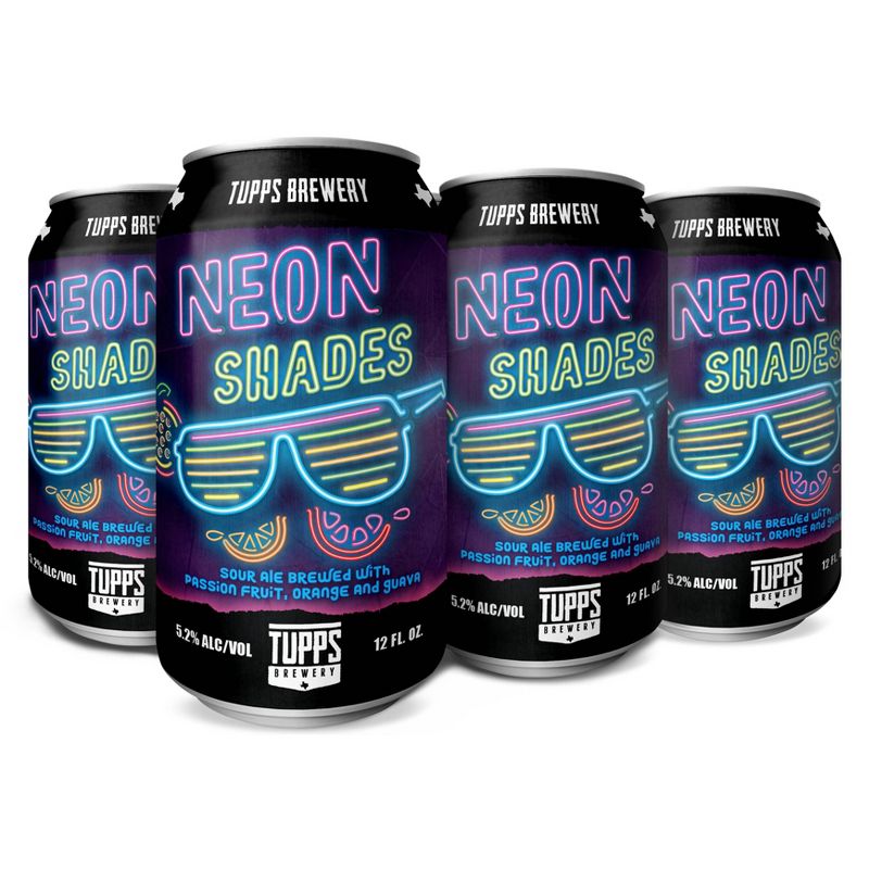 TUPPS Neon Shades Sour Ale Beer - 6pk/12 fl oz Cans