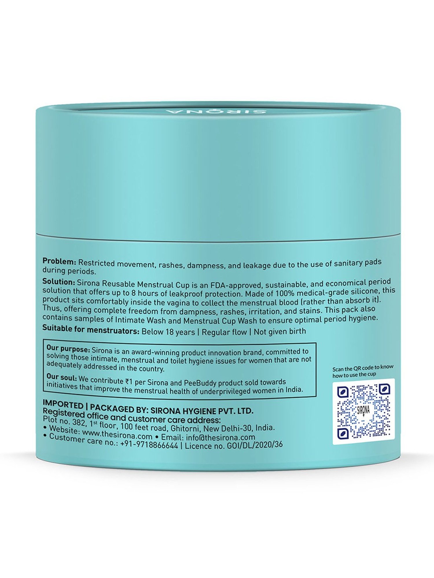 Namyaa Ultra Soft Medium Reusable Menstrual Cup - 50 gm