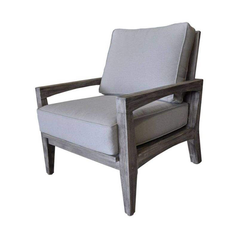 Driftwood Surf Side Teak 4pc Sofa Set - Gray - Courtyard Casual