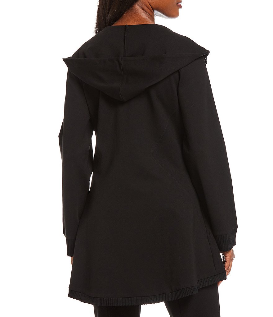 Splendid Knit Zip Up Drawstring Hoodie