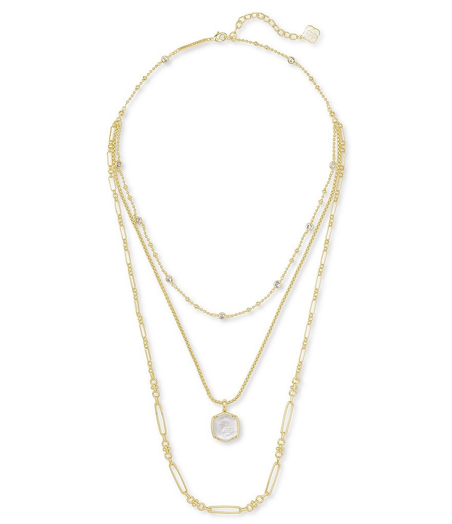 Kendra Scott Davis Triple Strand Necklace