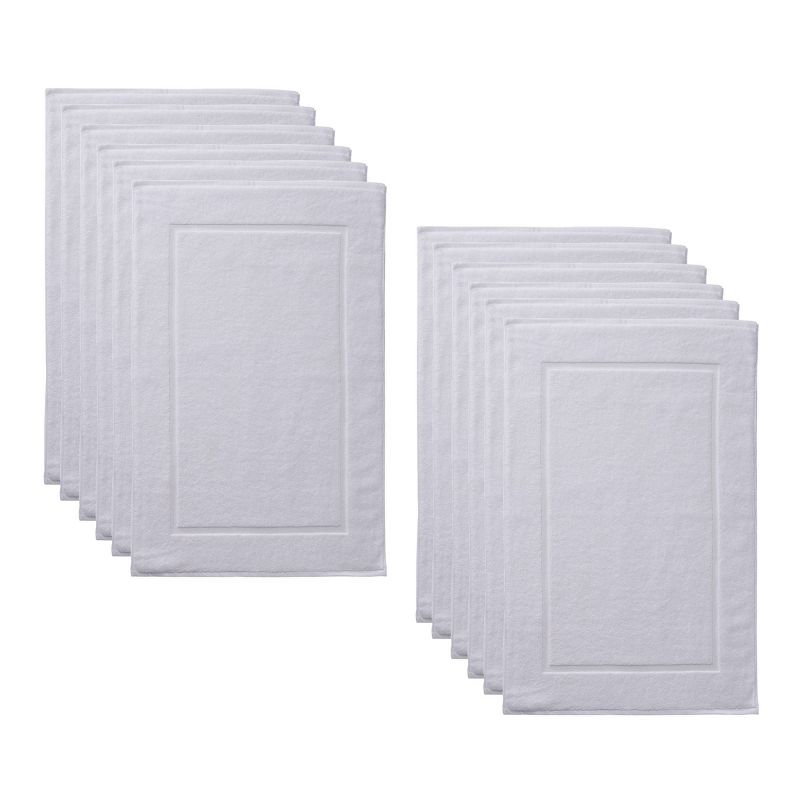 12pc Bath Mat Set White - Bokser Home
