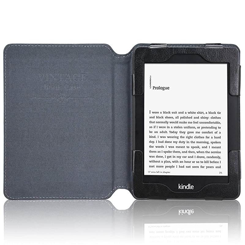 Kindle Paperwhite Case 2018, Folio Smart Cover Leather Case with Auto Sleep Wake Feature for All New and Previous Kindle Paperwhite Models, Starry Night