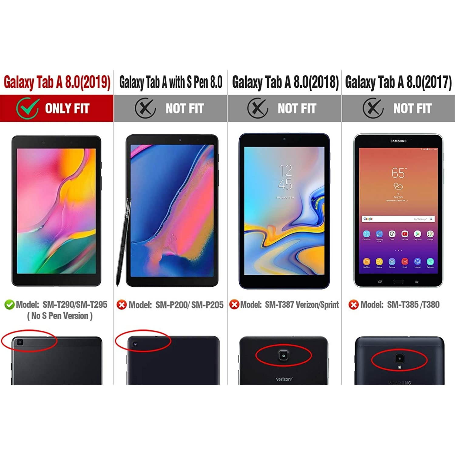 Galaxy Tab A 8.0 2019 Rugged Case with Kickstand,SM-T290 SM-T295, Poetic Full Body Shockproof Cover, Built-in-Screen Protector, Revolution, for Samsung Galaxy Tab A Tablet 8.0 Inch (2019), Blue/Gray