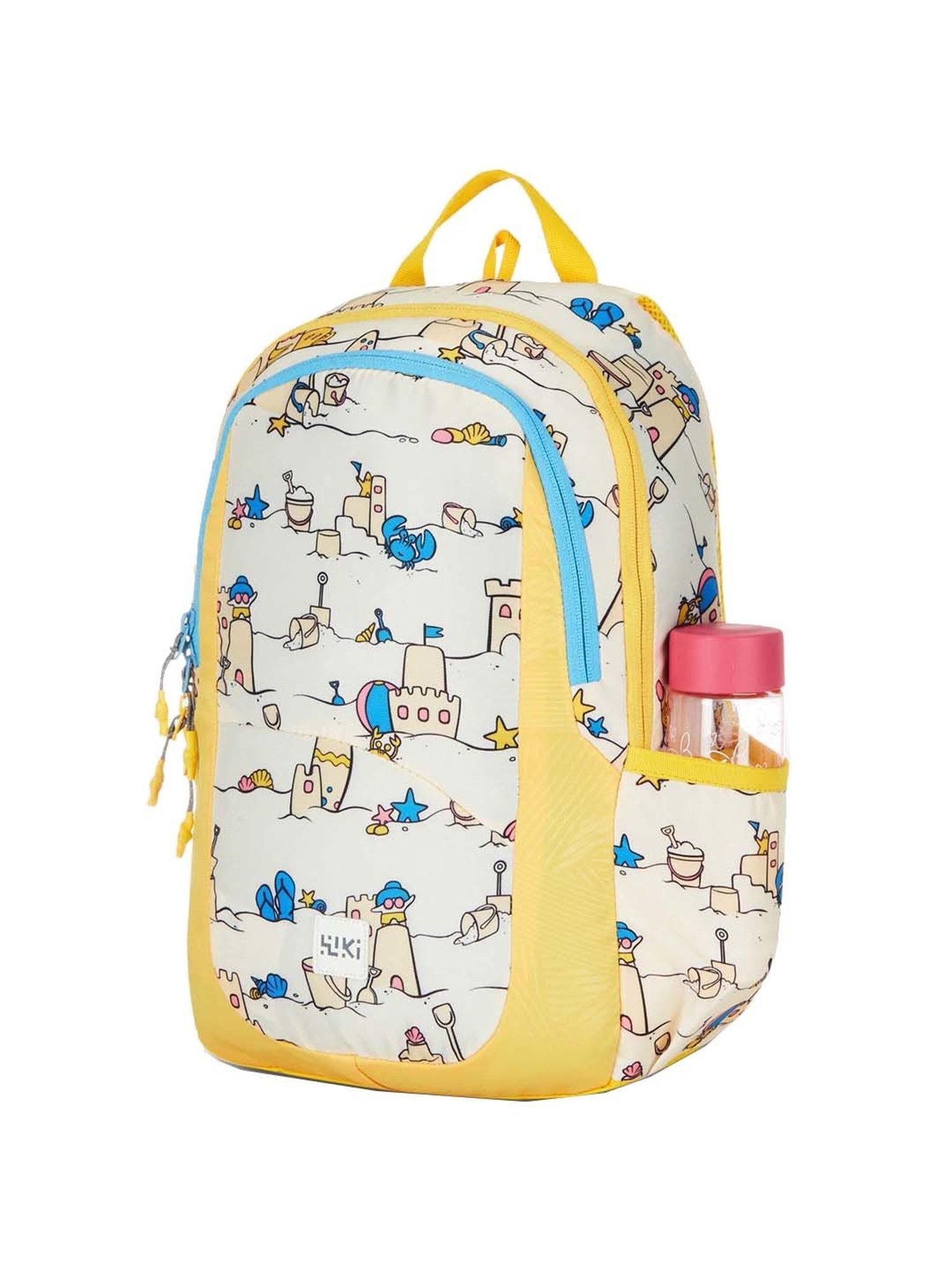 Wiki 15 Ltrs Yellow Medium Backpack