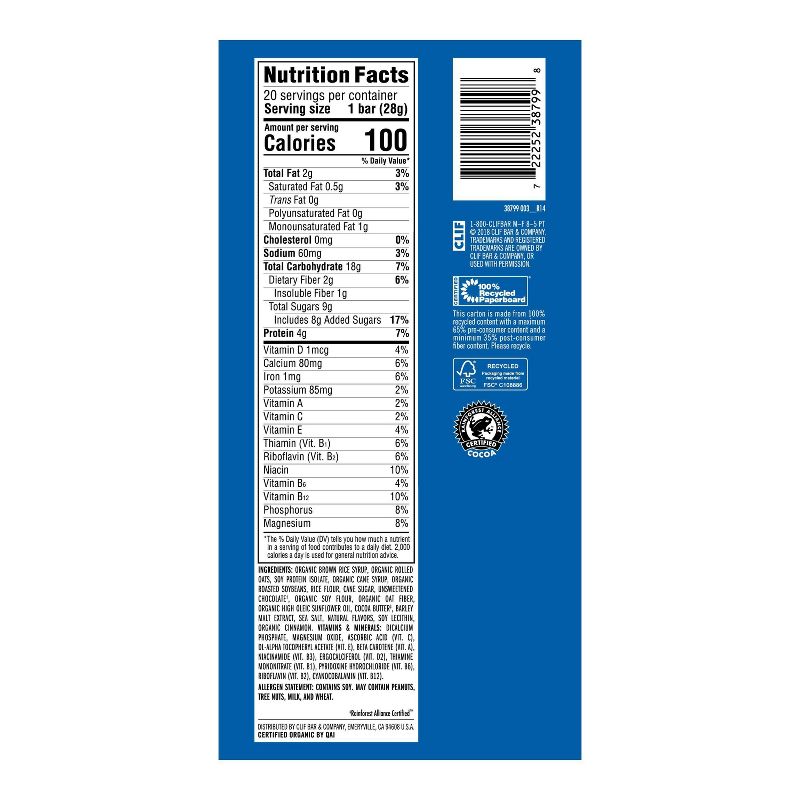 CLIF Bar Chocolate Chip Energy Bar Minis - 20ct