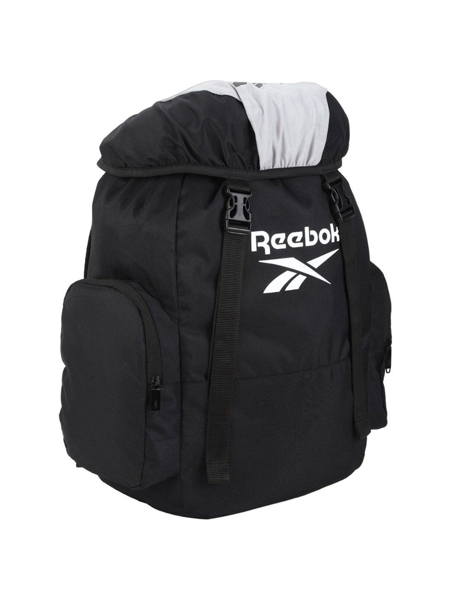 Reebok Black Polyester Solid Backpack