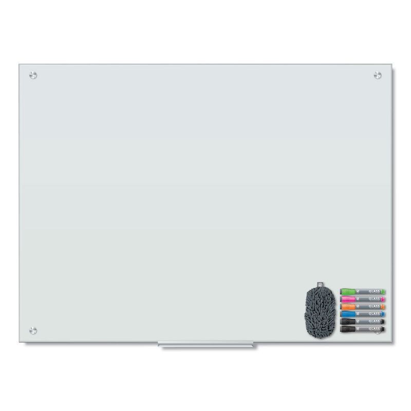 U Brands Magnetic Glass Dry Erase Board Value Pack, 48 x 36, White 3972U0001