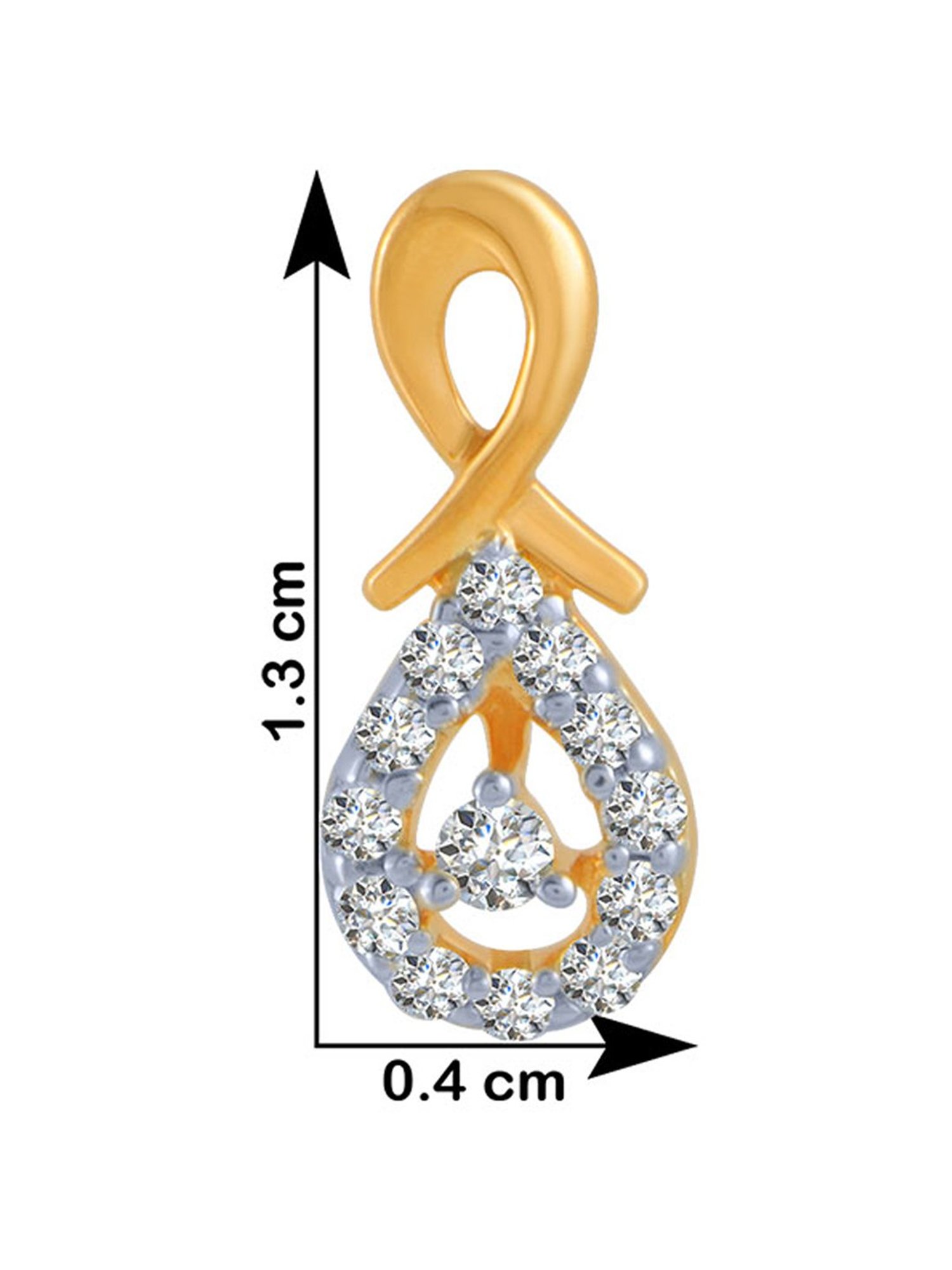 P.C. Chandra Jewellers 18 kt Gold & Diamond Earrings