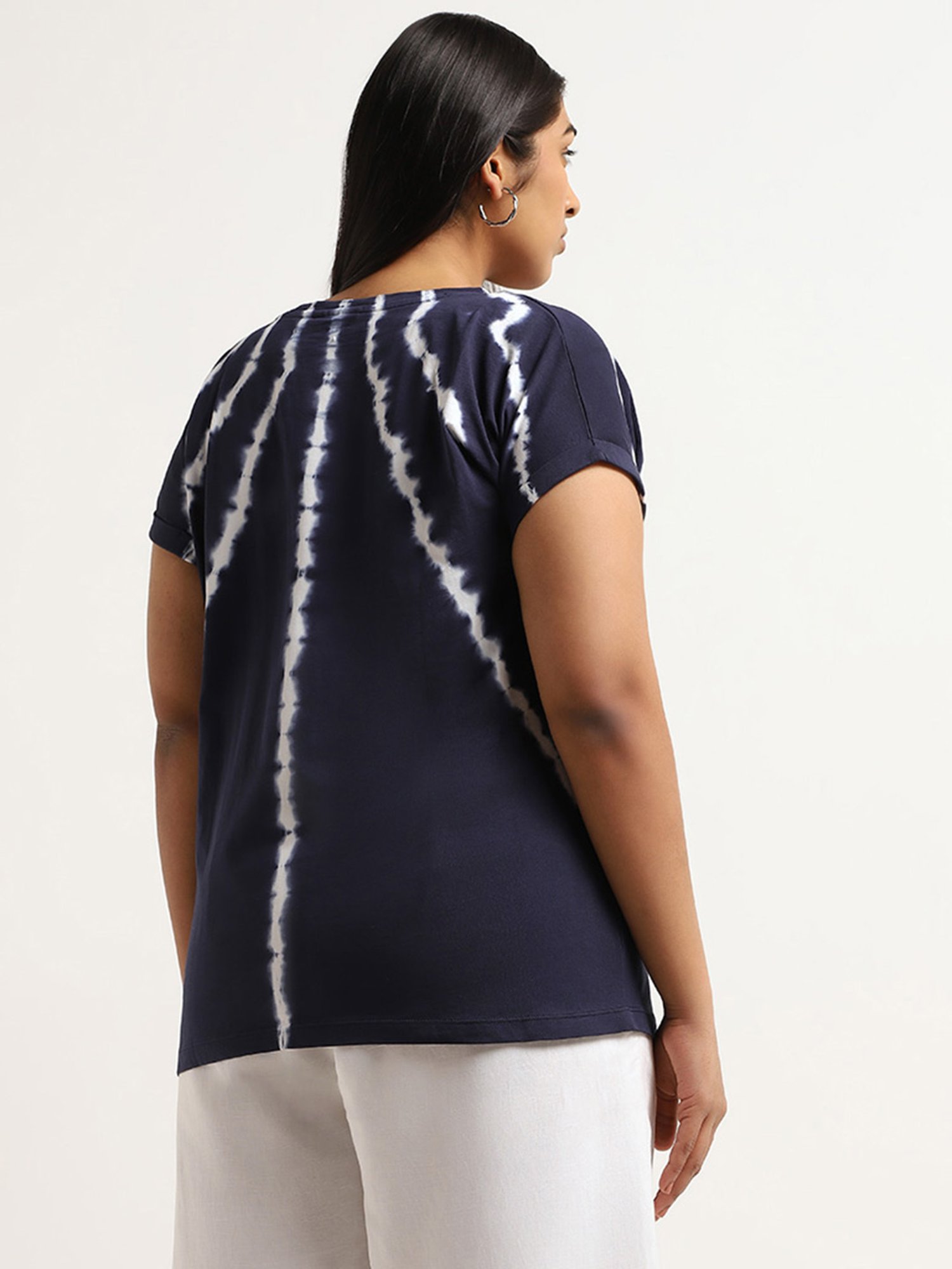 Gia by Westside Blue Tie-Dye T-Shirt