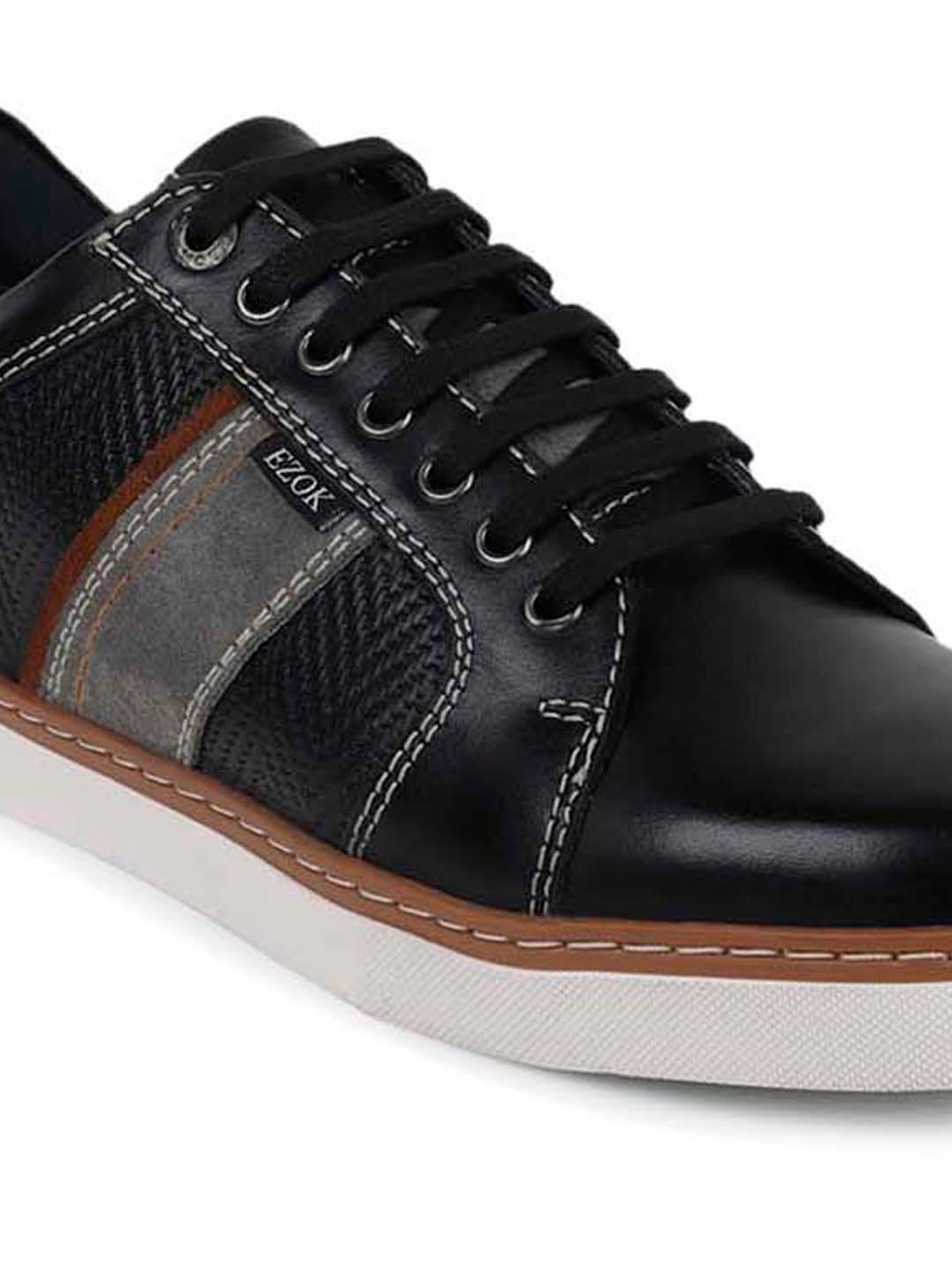 EZOK Men's Black Casual Sneakers