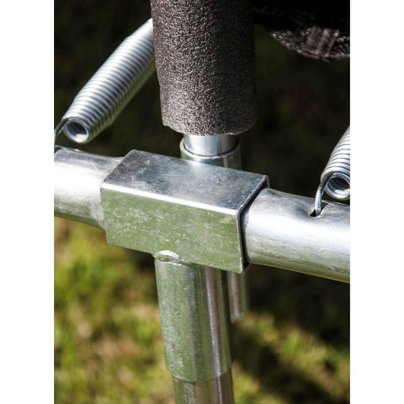 JumpKing 10 Foot Outdoor Trampoline  78sqft & Safety Net Enclosure, Blue JK10VC1