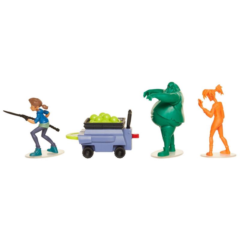 The Last Kids on Earth June Action Figure 2.5" - Hero Pack Playset with 2 Zombies & Disk Launcher