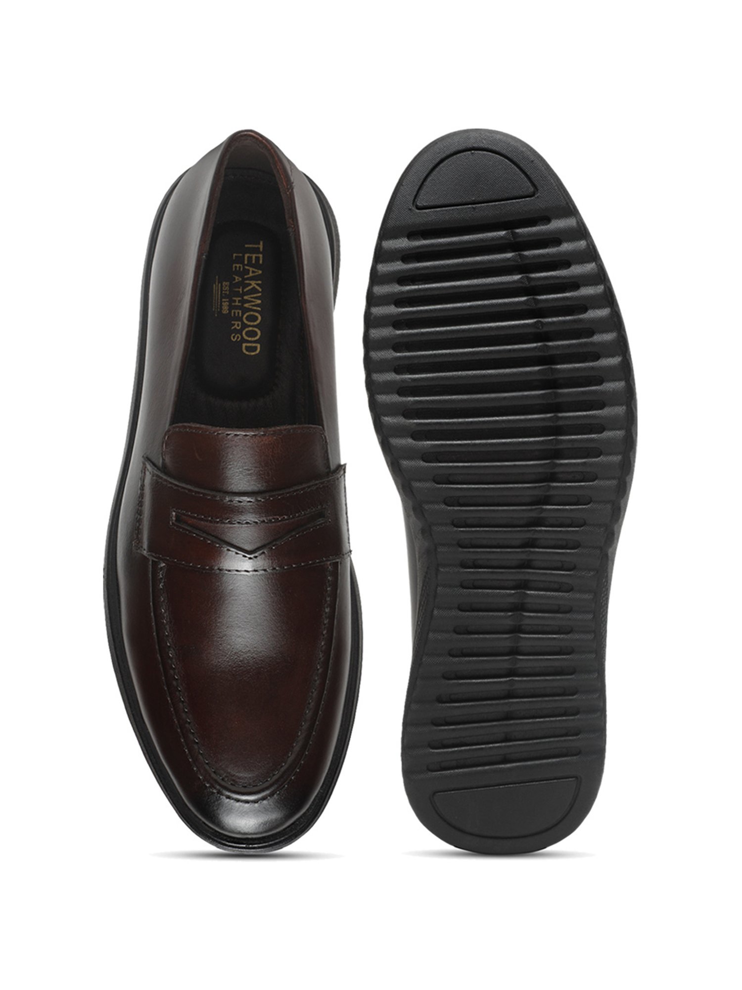 Teakwood Leathers Men's Brown Casual Loafers