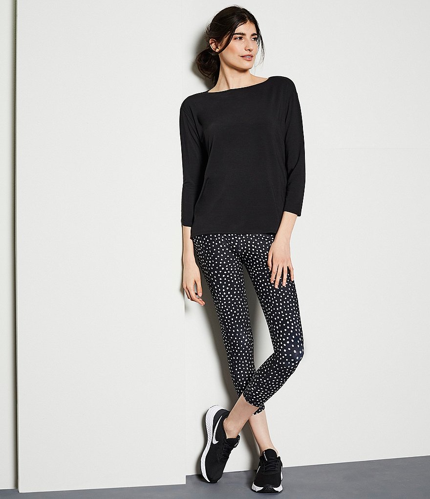 Kinesis 3/4 Sleeve Boat Neck Perfect Moisture Wicking Tee