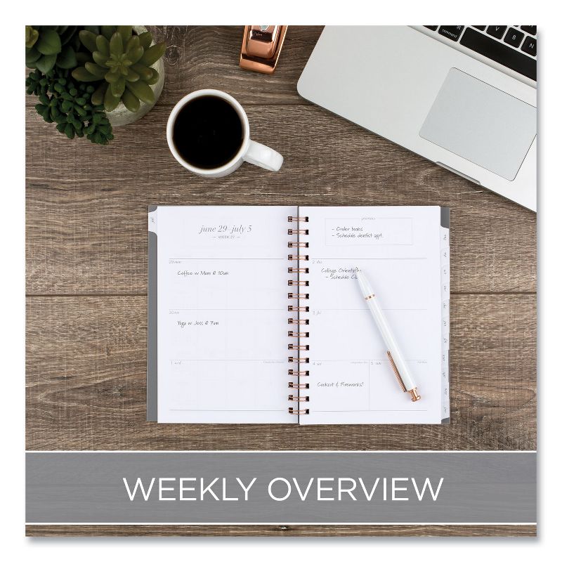 Cambridge Workstyle Academic Planner, 8.5 x 5.5, Gray Gem, 2020-2021 1442200A30