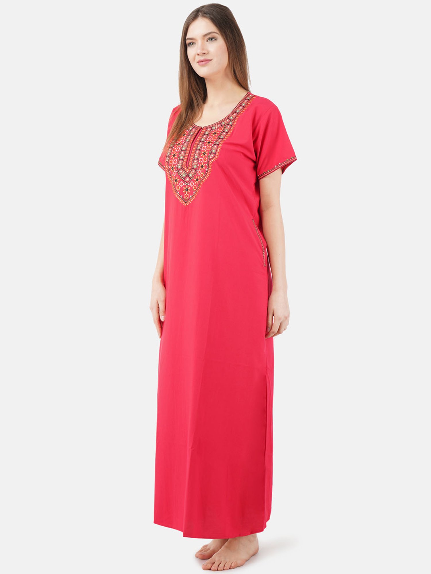 KOI SLEEPWEAR Peach Embroidered Nighty