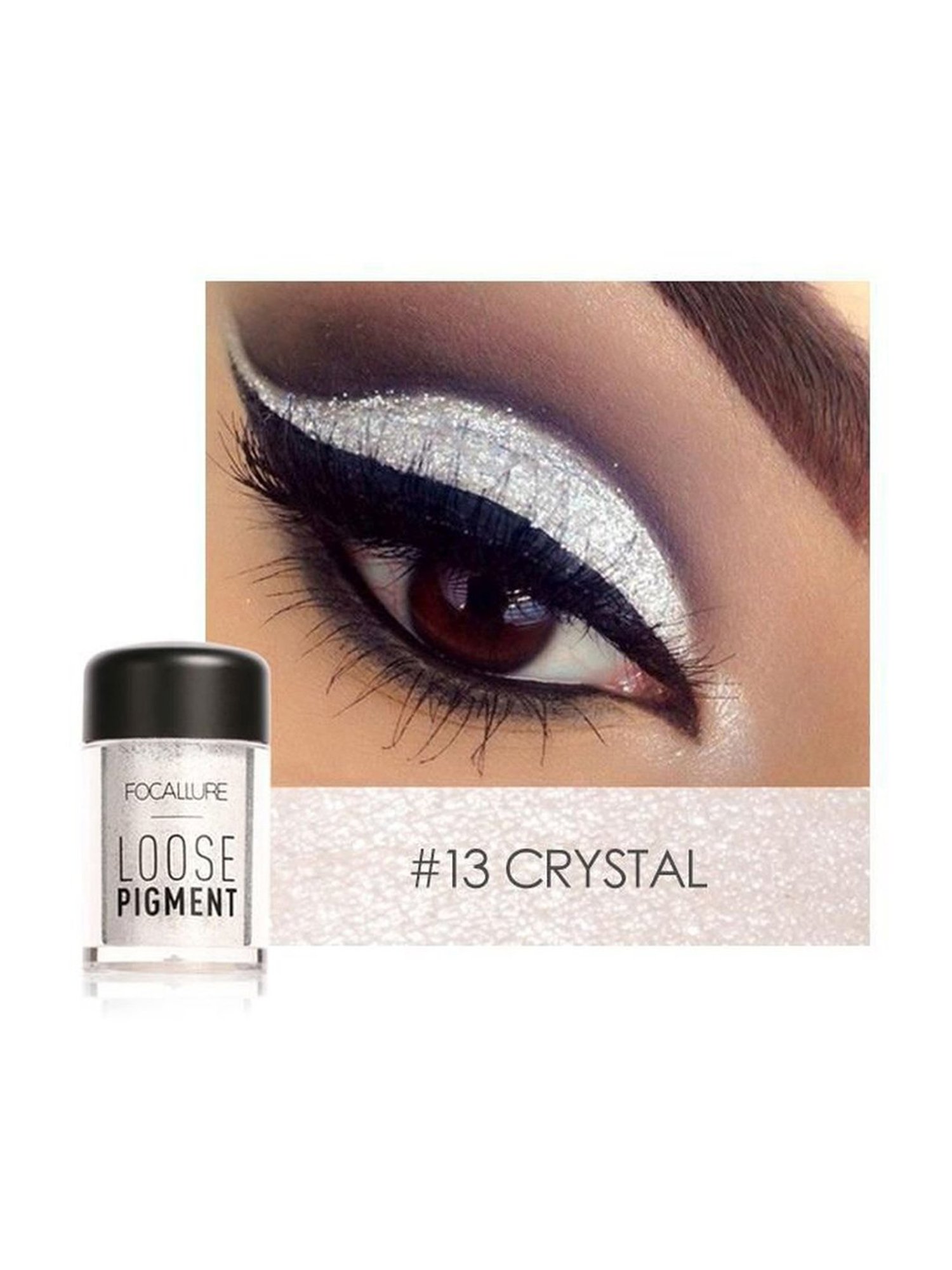 FOCALLURE Loose Pigment Eye Shadow 13 Crystal - 4.5 gm