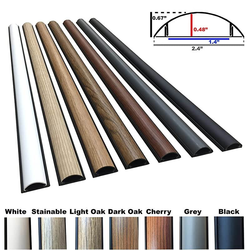 Chordsaver Small Floor Cord Cover Wire Cable Protector Black 36quot 3 Feet 5 Pack