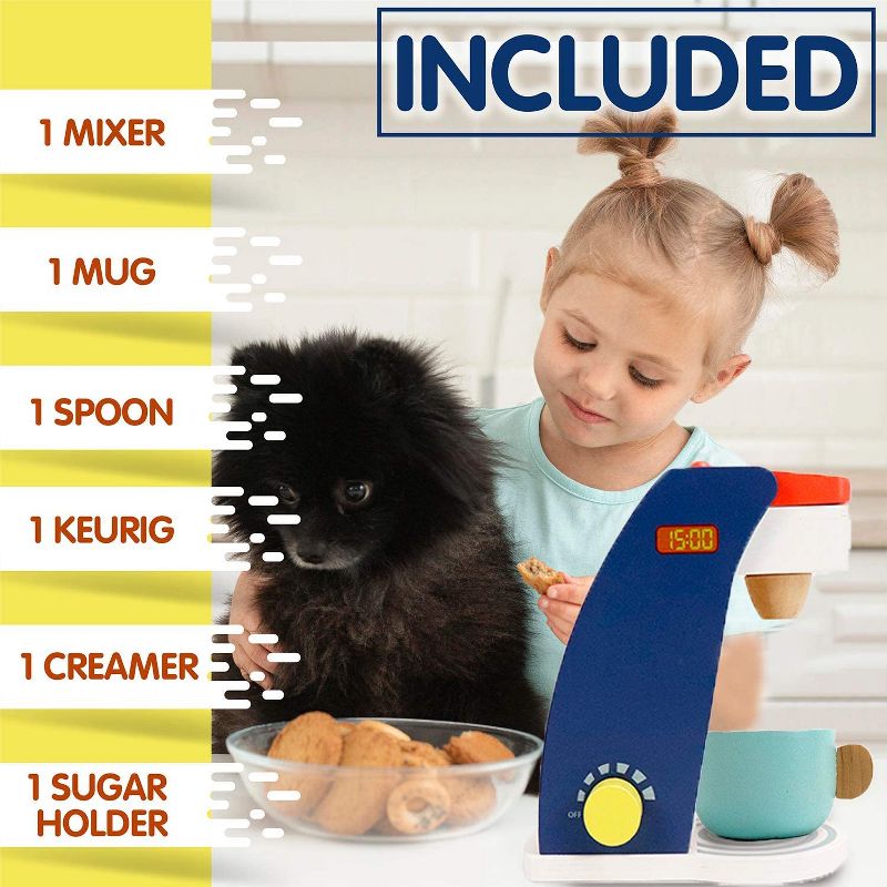 Melissa & Doug Stir and Serve Cooking Utensils (7pc) - Stainless Steel and Wood